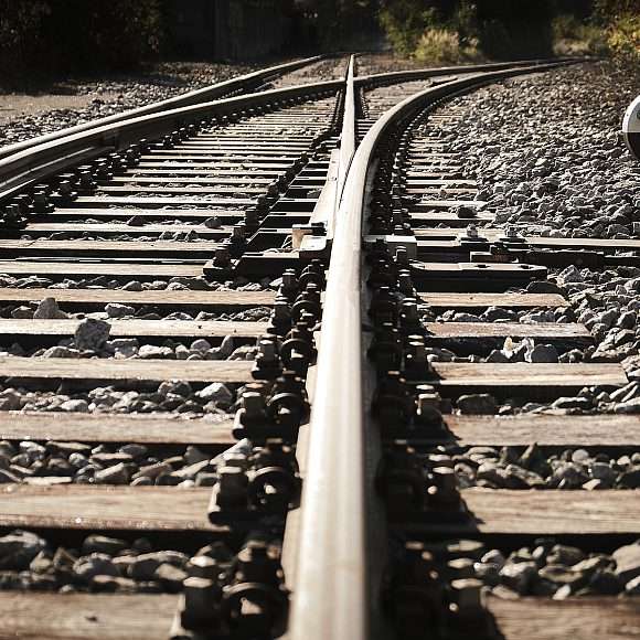 Diverging Rail Tracks
