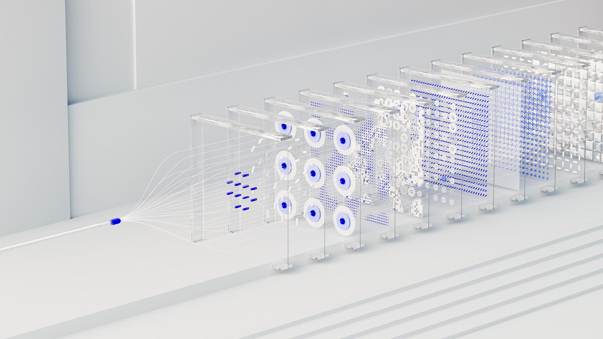 Artists representation of an AI network